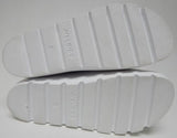 J/Slides Simply Size 8 M Women's Adjustable 2-Strap Platform Slide Sandals White