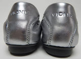 Vionic Geneva Metallic Sz 5 M EU 36 Women's Perf Leather Ballet Flat Shoe Pewter
