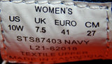 Sperry Captain's Moc Size US 10 W WIDE EU 41 Women's Slip-On Shoes Navy STS87403
