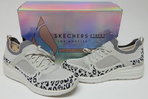 Skechers Billion Leopard Lady Size 10 M EU 40 Women's Shoes White/Leopard 155624