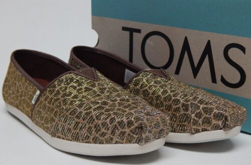 Toms Alpargata Size US 5.5 M EU 36 Women's Slip-On Shoes Loafers Giraffe Glitter