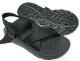 Chaco Mega Z/Cloud Sz 9 M EU 42 Men's Strappy Sports Sandals Solid Black J106635