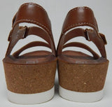 Pikolinos Mahon Sz EU 38 M (US 8-8.5) Women's Leather Cross Strap Sandals Honey