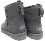 UGG Classic Mini II Size US 10 M EU 41 Women's Suede Winter Boots Black 1016222