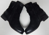 Miz Mooz Shane Size EU 40 W WIDE (US 9-9.5) Women's Leather Ankle Booties Black