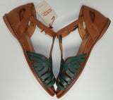 Pikolinos Talavera Sz EU 38 M (US 8-8.5) Women's Leather Strappy Sandals Emerald