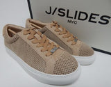 J/Slides Lorrie Size US 10 M Women's Suede Perforated Lace-Up Casual Shoes Sand