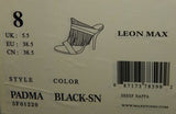 Max Studio Padma Size 8 M EU 38.5 Women's Leather Fringed Stiletto Slide Sandals