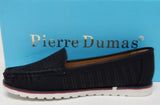 Pierre Dumas Trisha-3 Size US 6 M Women's Perforated Slip-On Shoes Loafers Black