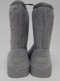 Rampage Girls Size US 1 M (Y) Little Kids Rhinestone Star Winter Snow Boots Gray