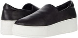 J/Slides Merrie Size US 9 M Women's Leather Stretch Sneakers Slip-On Shoes Black