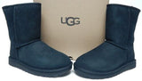 UGG Classic Short II Size US 6 M EU 37 Women's Suede Winter Boots Black 1016223