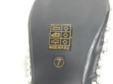 Ninety Union Dizzy Size US 7 M Women's Embellished Pointed Toe Flat Mules Black