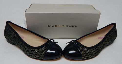 Marc Fisher Jodi Size US 8 M Women's Bow Accent Slip-On Ballet Flat Shoes Black