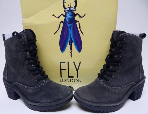 FLY London WUNE077FLY Sz EU 36 M (US 5.5-6) Women's Oil Suede Ankle Boots Diesel