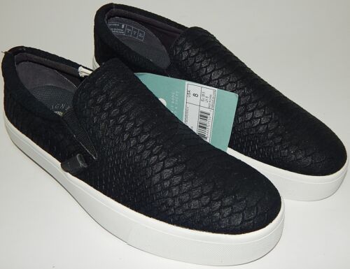 Revitalign Boardwalk Size 7.5 M EU 38 Women's Suede Slip-On Shoes Black SB145BKS