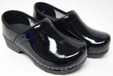 Bjork Karin Pro Sz EU 36 M (US 5.5-6) Women's Patent Leather Clog Black 657406-2