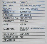 Chaco Fields Sz 9 M EU 42 Men's Waterproof Suede Chelsea Boots Mustard JCH108457