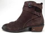 Sam Edelman Polina Size US 8 W WIDE EU 38 Women's Suede Ankle Bootie Cocoa Brown