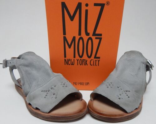Miz Mooz Fifi Sz EU 39 W WIDE (US 8.5-9) Women's Studded Leather Sandals Glacier