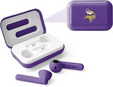 SOAR NFL Bluetooth True Wireless Earbuds with Charging Case Minnesota Vikings