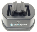 Elite Relief Portable Muscle Recovery Roller Compact Travel Massager Black