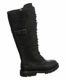 Antelope J51 Size EU 36 (US 5.5-6 M) Women's Leather Knee High Combat Boot Black