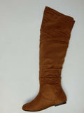 Nature Breeze Vickie Sz US 7 M Women's Over The Knee Western Boots Camel Slouch