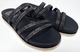Vince Camuto Rallsan Size 9 M EU 40 Women's Suede Espadrille Slide Sandals Black