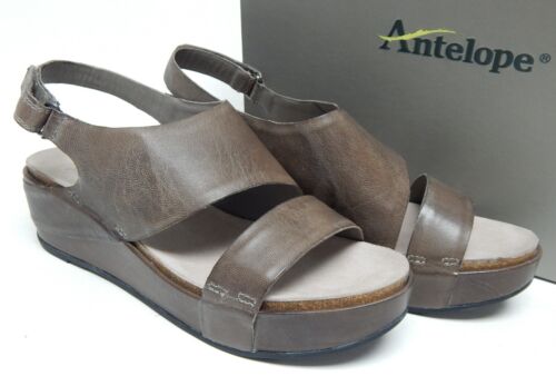 Antelope 621 Size EU 40 (US 9-9.5 M) Women's Leather Slingback Platform Sandals - Texas Shoe Shop