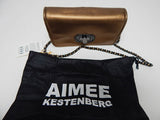 Aimee Kestenberg After Hours Women's Solid Leather Crossbody Bag Metallic Bronze